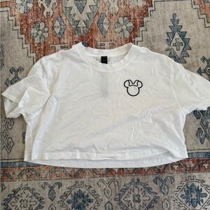 Lululemon Disney White Minnie Crop Tee